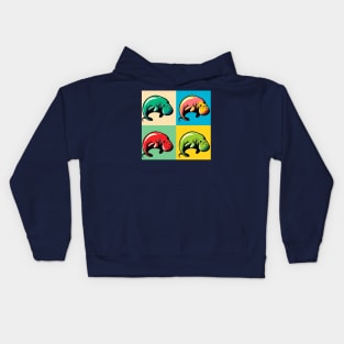 Pop Dugong Art - Trendy Marine Life Kids Hoodie